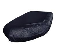 Waterproof Marine Boat Cover 7.5-17ft Anti-UV Snow & Ice Protection Inflatable Dinghy & Kayak Sun Shield Storage Dust Cover (420x94x46cm Black)