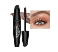 Waterproof Mascara Brown Volume Mascara with Soft Mascara Brush,Extra Long Thick Silk Fiber Eyelash Mascara,Non Smudge Cruelty Long-Lasting Lash Mascara For Sensitive Eyes