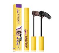 Waterproof Mascara Bubble Buildable Inflated Volume Sl ormula with Precision Silicone Brush for Separated Defined Lashes Long Lasting Smudge Proof Gentle Removable (01# Black Mascaras)