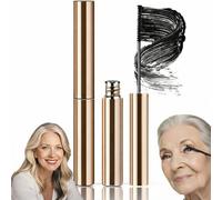 Waterproof Mascara for Lengthening and Volumising Thin Lashes - Smudge-Proof Tubing Formula with Precision Metal Wand for Sensitive Eyes, Easy Wash-Off in Classic Midnight Black