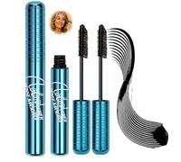 Waterproof Mascara for Sensitive Eyes & Thinning Lashes - Smudge-Proof Lengthening Volumising Formula with Dual Brush for Everyday Natural Look, Brown Black Curling Mascara Set 2PCS