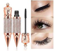 Waterproof Mascara, Intense Volume, Thickening Mascara, Smudge Proof,Eyelash Lengthening Mascara,Soft Mascara Brush,Black