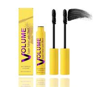 Waterproof Mascara with Bubble Fiber Technology, Smudge-Proof and Clump-Free Formula for Defined Lashes, Buildable Volume and Length for All-Day Wear (2PCS)