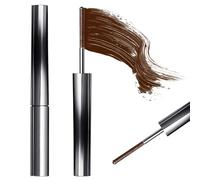 Waterproof Mascara with Metal Brush, Waterproof Mascara, Long Eyelashes, Volume Length Curl, Metal Mascara for Elderly Women, Mascara Smudge-Proof, Long-Lasting (Brown Volume)