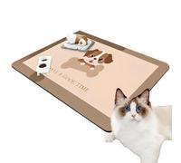 Waterproof Mat for Pets | Non-Slip Mat for Pets, Protective Absorbent for Urine Puppies with Water Food Bowl Area