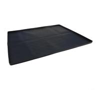 Waterproof Mat for Under Fridge, Constructed with Raised Edge to Trap Liquids, Suitable for Protecting Hardwood and Carpeted Floors (60 * 50CM Black)