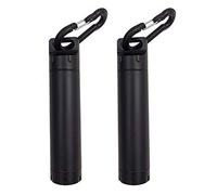 Waterproof Match Case for Outdoor Survival - Metal Airtight EDC Accessory Container for Money Holder Travel Pill Dry Storage Camping Essentials Tool - Black