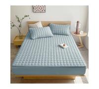 Waterproof Mattress Cover, Mattress Cover Single Sheet Multiple Sizes Soft Breathable Bed Cap (No Pillowcase) for Normal Use(Blue,200x220cm)