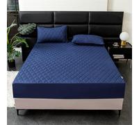 Waterproof Mattress Protector 160x200 cm Soft & Comfortable Fitted Sheet Breathable Fabric Machine Washable Perfect for King Size Bed Allergen & Dust Mite Resistant