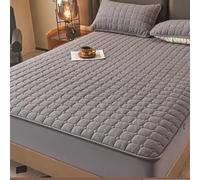 Waterproof Mattress Protector, 6-Side Zippered Encasement Cover, Noiseless, Breathable, Absorbent Cover, Deep Pocket Fits 12 Inch Mattress(Gray1,180 * 200+23cm)