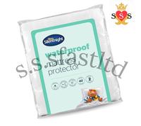 Waterproof Mattress Protector - Deep 30cm Single 90 x 190 x 30cm, White