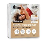 Waterproof Mattress Protector | Double Bed | Hypoallergenic Cotton | Fitted & Imperceptible | Anti-Dust Mite Treatment | Deep Mattresses up to 40 cm | Oeko-TEX Certified | Ôhm