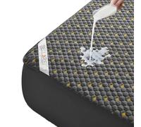 Waterproof Mattress Protector, Full Size Bamboo Cooling Mattress Pad Fitted 6-18" Deep Pocket, 3D Air Fabric Double Bed Mattress Cover Noiseless Washable for Kids, College Dorm(Carbon Gray)