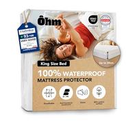 Waterproof Mattress Protector | King Size Bed | Hypoallergenic Cotton | Fitted & Imperceptible | Anti-Dust Mite Treatment | Deep Mattresses up to 40 cm | Oeko-TEX Certified | Ôhm