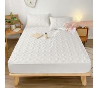 Waterproof Mattress Protector, Solid Color Mattress Protector, Ice Silk Summer Sleeping Mat, Breathable Cooling Topper Cover, for Hot Sleepers A 135x200cm