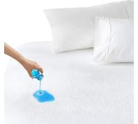 Waterproof Mattress Protector Superking, Terry Towel Mattress Cover Breathable Fitted Sheet Style Extra Deep, Super Absorbent Stain Proof Non-Allergenic & Non-Noisy Cover(Super King (182 x 200 cm))