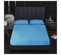 Waterproof Mattress Protector Twin Full Queen King, Breathable & Noiseless Fitted Sheet Waterproof Bed Cover, Deep Pocket, Machine Washable(Light blue,Cal King (72" x 84"))