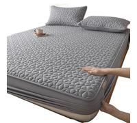 Waterproof Mattress Protector Waterproof Mattress Cover Thickened Protector Quilted Fitted Sheet With Elastic Band Fit Use For All Seasons 140x200/160x200(F-001,California King)
