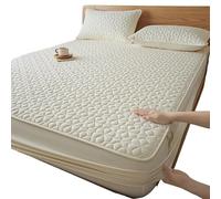 Waterproof Mattress Protector Waterproof Mattress Cover Thickened Protector Quilted Fitted Sheet With Elastic Band Fit Use For All Seasons 140x200/160x200(F-002,California King)
