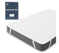 Waterproof Mattress Protectors - Mattress Protector 150 x 200 cm Waterproof Oeko Tex Certified by Twinzen - Mattress Topper 150 x 200 cm Breathable Cotton with 4 Elastic Corners