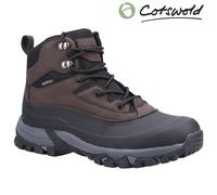 Cotswold Calmsden Waterproof Memory Foam Men's Boots | Boots | Black / Brown | UK Size 12