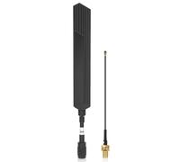 Waterproof Meshtastic 850-900MHz LoRa Antenna 10dBi Gain Long Range Outdoor Antenna 22cm Omni SMA Male for ESP32 LoRa V3 RAK Development Board with 10cm Extension Cable Black
