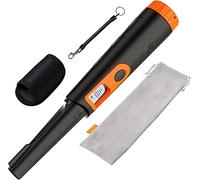 Waterproof Metal Detector Pinpointer, 360° Detection Handheld Wand with LCD Screen, Buzzer, Vibration & Sound Modes for Treasure Hunting