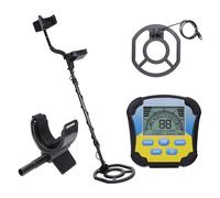 Waterproof Metal Detector with 10Inch Search Coils Depth Indication and Multiple Sound Alerts for Accurate Detection with LCD Display