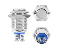 Waterproof Metal Momentary Push Button Switch Stable Reliable Performance Easy to Disassemble Long Service Life for Circuit Control of Electromagnetic Starter Contactor Relay