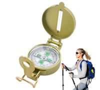 Waterproof Metal Sighting Compass - Professional Hiking & Backpacking Navigation Tool, Durable Map Guide for Kids & Adults | Ideal for Camping, Climbing, Hunting & Scouting