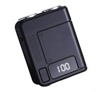 Waterproof Mini Electric Shaver with Dual Floating Heads, Brushless Motor Operating Quietly Below 36dB, Fast Charging via Type C, Compact and Easy to Carry (Black)