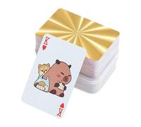 Waterproof Mini Playing Cards - Compact Poker Play Set, Travel-friendly Card Deck, Lightweight Table Top with Carry Bag | Game Tool for Kids, Teens, Adults, Crafters, Gamers, Family, Joy