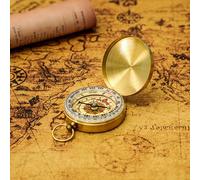 Waterproof Mini Portable Copper Navigation Flip Compass for Outdoor Activities