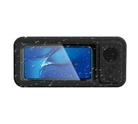 Waterproof Mobile Phone Holder for the Shower, 360° Rotation Anti-Fog Holder with Speaker, Smartphone Case for the Shower, for Improved Sound Quality, Mirror, Bathtub, Wall, Car Dashboard