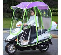 Waterproof Mobility Scooter Canopy - Universal Foldable Rain and Sun Shade Cover for Scooters, Protective Umbrella with Rearview Mirror