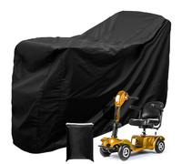 Waterproof Mobility Scooter Cover, Heavy Duty 190D Oxford Fabric Rain Protector Wheelchair & Scooter Storage Cover Outdoor Rain Cover with Elastic Band for Electric Chair Cover (140x66x91cm)