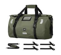 Waterproof Motorcycle Bag,Motorcycle Bag - 40L Dry Backpack Motorcycle Tail Bag,Heavy Duty Dry Duffel Bags with Reflective Strips, Saddle Bags for Motorcycle Skiing Travel, Army Green, se beskrivning