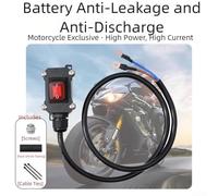 Waterproof Motorcycle Battery Disconnect Switch for 12V 24V DC Systems Featuring Sealed Construction and Insulated Thick Copper Core Cable to Prevent Battery Drain (30cm)