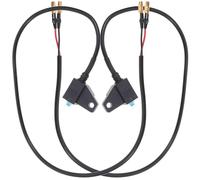 Waterproof Motorcycle Brake Switch Pair Front Rear Replacement Brake Light Stop Switch Cable for Electric Bikes Left and Right Side, Durable Construction, Precise Fitment, Stable Operation, Long-La...