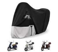 Waterproof Motorcycle Cover Compatible with ET2 ET4 LX150 LXV and Sprint 150, Primavera 50/150 with Trunk Model, 420D Cloth for Snow Rain Dust Protection