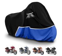 Waterproof Motorcycle Cover Replace for Harley Davidson Touring Limited with Trunk Models, 420D Oxford Cloth Road Glide Limited, Ultra Motorcycle Cover for Snow Rain Dust Protection