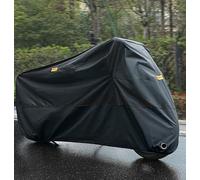 Waterproof Motorcycle Covers, for Triumph Daytona 675 Speed Triple 1050 Street 800, Anti Dust Rain, Outdoor Oxford Fabric Motorbike Cover, with Lock-holes, All Season,Black-L
