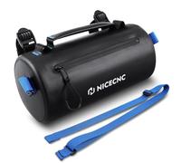 Waterproof Motorcycle Handlebar Bag Universal No Deformed Seepage-proof Fabric Handlebar Bag with Waterproof Zipper for Bike ATV Scooter Accessories Storage Bag Front Tool Saddle Bag