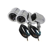 Waterproof motorcycle lights 4Pcs/Lot Universal Black/for Chrome Amber Bulb Motorcycle Turn for Signal Lights Modification for Signal Lamp(Chrome)