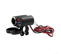 Waterproof Motorcycle Mobile Phone Charger Powers Two Devices with Easy Handlebar Installation