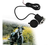 Waterproof Motorcycle Phone Charger with LED Voltmeter | Input 12-24V, output 5V/2.1A, fast charging, fits most phones and tablets, ideal for daily rides
