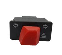 Waterproof Motorcycle Turn Signals Switches with Emergencies Button Easy Install for Night & City Ridings General