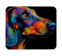 Waterproof Mouse Pad Anti-Slip Rubber Cute Custom Pattern Colorful Dachshund Mousepads Desk Mats 25x30cm for Studying,Gamer,PC