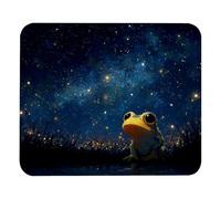 Waterproof Mouse Pad Custom Personalized Frog Cute Starry Sky Office Mousepad Keyboard Pad 25x30cm for Work,Studying,Typing