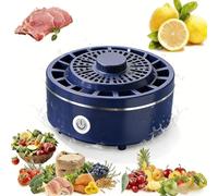 Waterproof Multifunctional Fruit and Vegetable Washer, Portable Household Fruit and Vegetable Cleaning Tool for Meat, Seafood and Grain (blue)